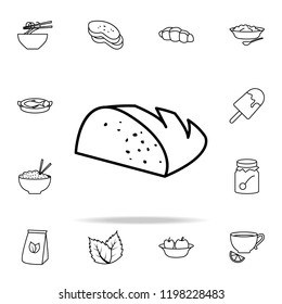 bread icon. Food icons universal set for web and mobile