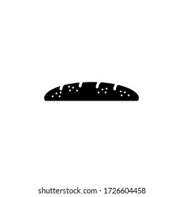 bread icon glyph style for your web design, logo, UI. illustration.