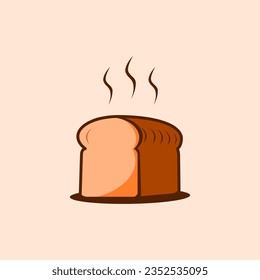 Bread icon, bread illustration, bakery design, toast and bake
