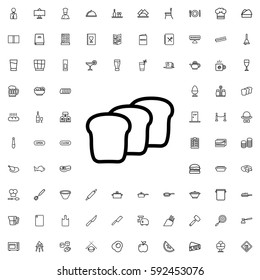 bread icon illustration isolated vector sign symbol. Restaurant icons vector set.