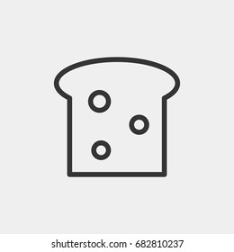 Bread  icon illustration isolated vector sign symbol