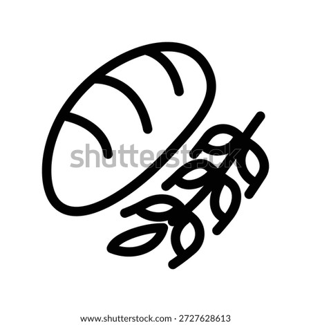 Bread icon illustration vector design template