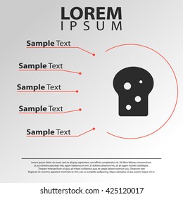 bread icon. bread infographics template