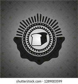 bread icon inside black badge