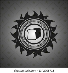 bread icon inside black badge