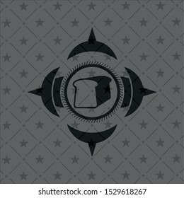 bread icon inside black badge