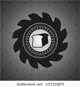 bread icon inside black emblem
