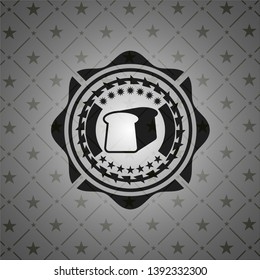 bread icon inside black emblem. Vintage.