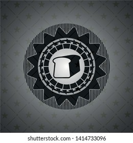 bread icon inside black emblem