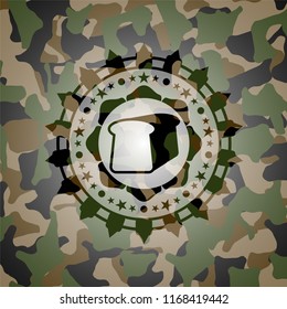 bread icon inside camo emblem