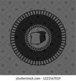 bread icon inside dark badge