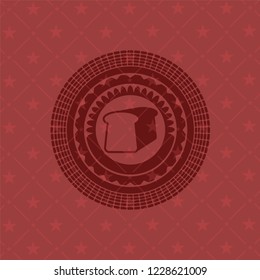 bread icon inside red emblem