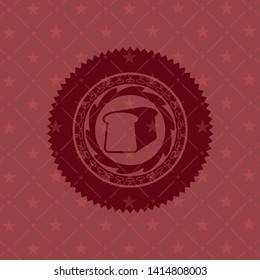 bread icon inside red emblem
