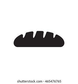 Bread    icon,  isolated. Flat  design.