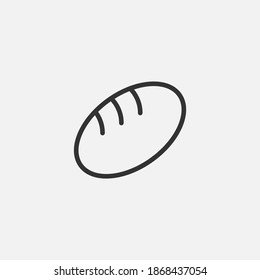 Bread icon isolated on background. Bakery symbol modern, simple, vector, icon for website design, mobile app, ui. Vector Illustration