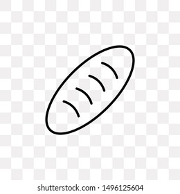 Bread icon isolated on transparent background. 
Bakery symbol modern, simple, vector, icon for website design, mobile app, ui. Vector Illustration