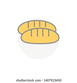 Bread icon isolated on white background. Bakery symbol modern, simple, vector, icon for website design, mobile app, ui. Vector Illustration