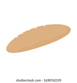 bread icon isolated on white background. vector illustration