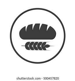 Bread icon  isolated on a white background