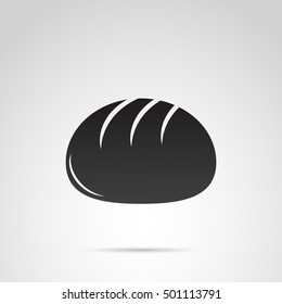 Bread icon isolated on white background. Vector art.
