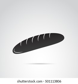 Bread icon isolated on white background. Vector art.