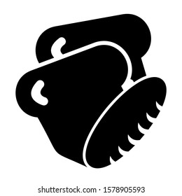 bread icon isolated sign symbol vector illustration - high quality black style vector icons
