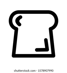 bread icon isolated sign symbol vector illustration - high quality black style vector icons
