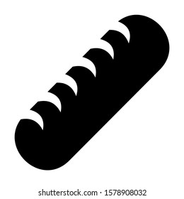 bread icon isolated sign symbol vector illustration - high quality black style vector icons
