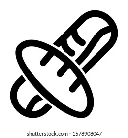 bread icon isolated sign symbol vector illustration - high quality black style vector icons
