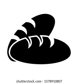 bread icon isolated sign symbol vector illustration - high quality black style vector icons
