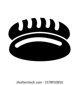 bread icon isolated sign symbol vector illustration - high quality black style vector icons
