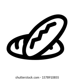 bread icon isolated sign symbol vector illustration - high quality black style vector icons

