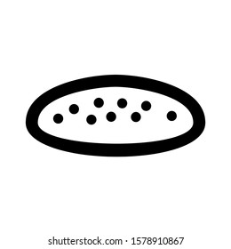 bread icon isolated sign symbol vector illustration - high quality black style vector icons
