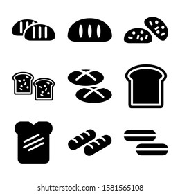 bread icon isolated sign symbol vector illustration - Collection of high quality black style vector icons
