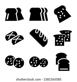 bread icon isolated sign symbol vector illustration - Collection of high quality black style vector icons
