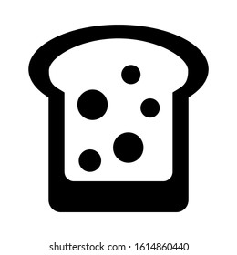 bread icon isolated sign symbol vector illustration - high quality black style vector icons
