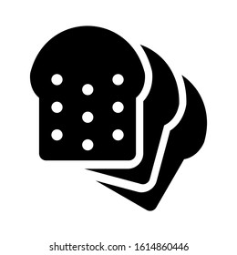 bread icon isolated sign symbol vector illustration - high quality black style vector icons
