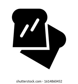 bread icon isolated sign symbol vector illustration - high quality black style vector icons
