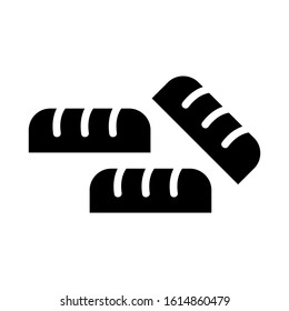 bread icon isolated sign symbol vector illustration - high quality black style vector icons
