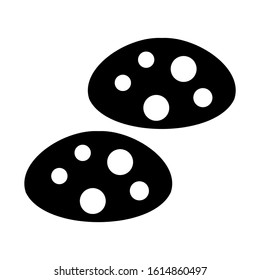 bread icon isolated sign symbol vector illustration - high quality black style vector icons
