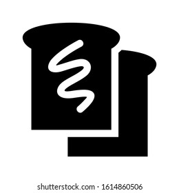 bread icon isolated sign symbol vector illustration - high quality black style vector icons
