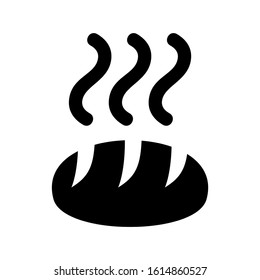 bread icon isolated sign symbol vector illustration - high quality black style vector icons
