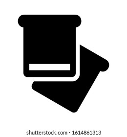 bread icon isolated sign symbol vector illustration - high quality black style vector icons
