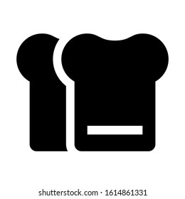 bread icon isolated sign symbol vector illustration - high quality black style vector icons
