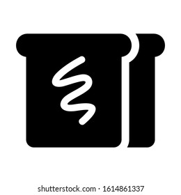 bread icon isolated sign symbol vector illustration - high quality black style vector icons
