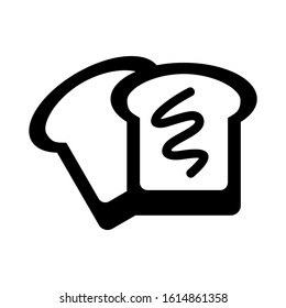 bread icon isolated sign symbol vector illustration - high quality black style vector icons
