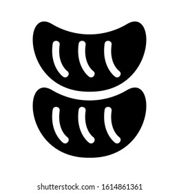 bread icon isolated sign symbol vector illustration - high quality black style vector icons
