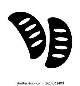 bread icon isolated sign symbol vector illustration - high quality black style vector icons
