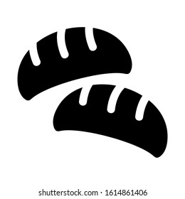 bread icon isolated sign symbol vector illustration - high quality black style vector icons
