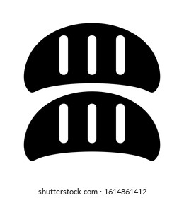 bread icon isolated sign symbol vector illustration - high quality black style vector icons
